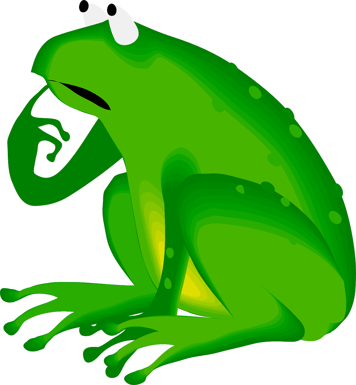 questioning frog